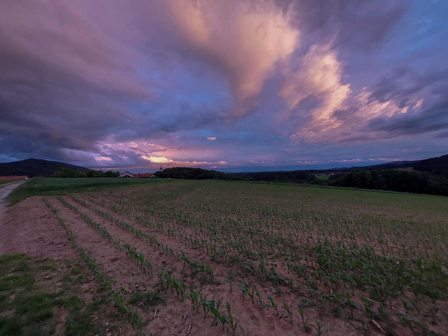 Abendhimmel am Bayrischen Wald 