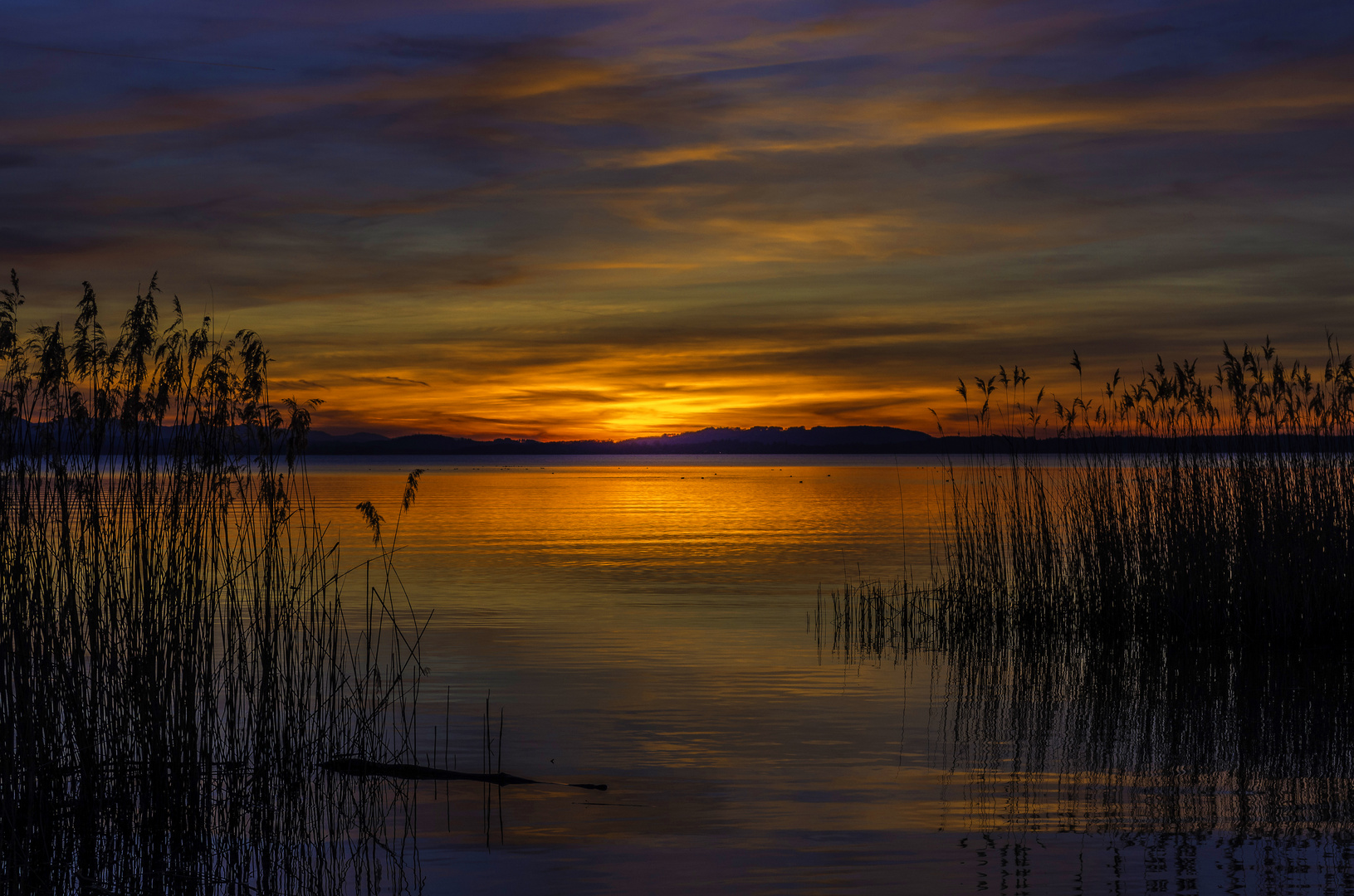 Abendhimmel am Chiemsee