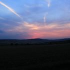 Abendhimmel am Hubeweg - geknipst bei Einbeck am 22. August 2012