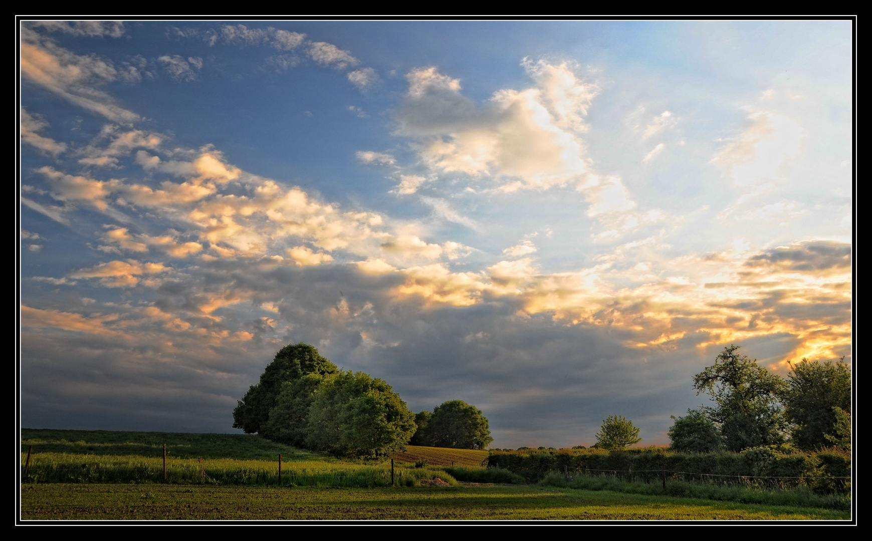 Abendhimmel am Niederrhein