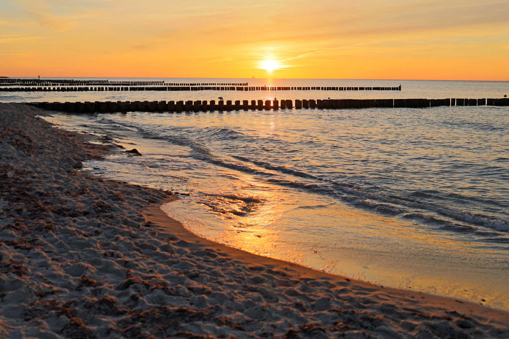 Abendhimmel am Ostseestrand