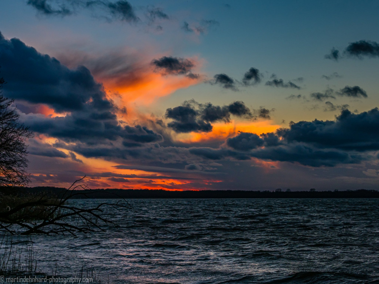 Abendhimmel am See