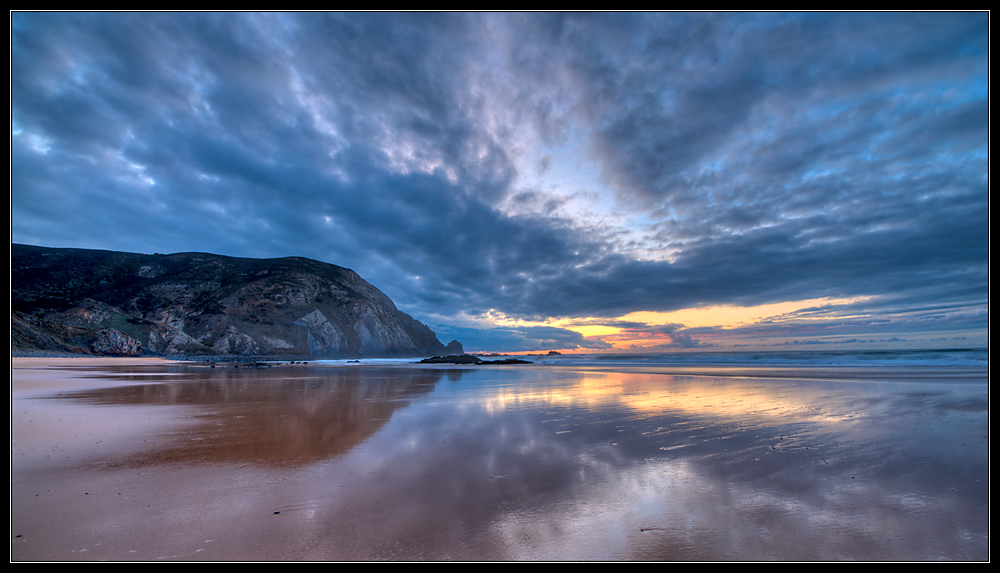 Abendhimmel am Strand