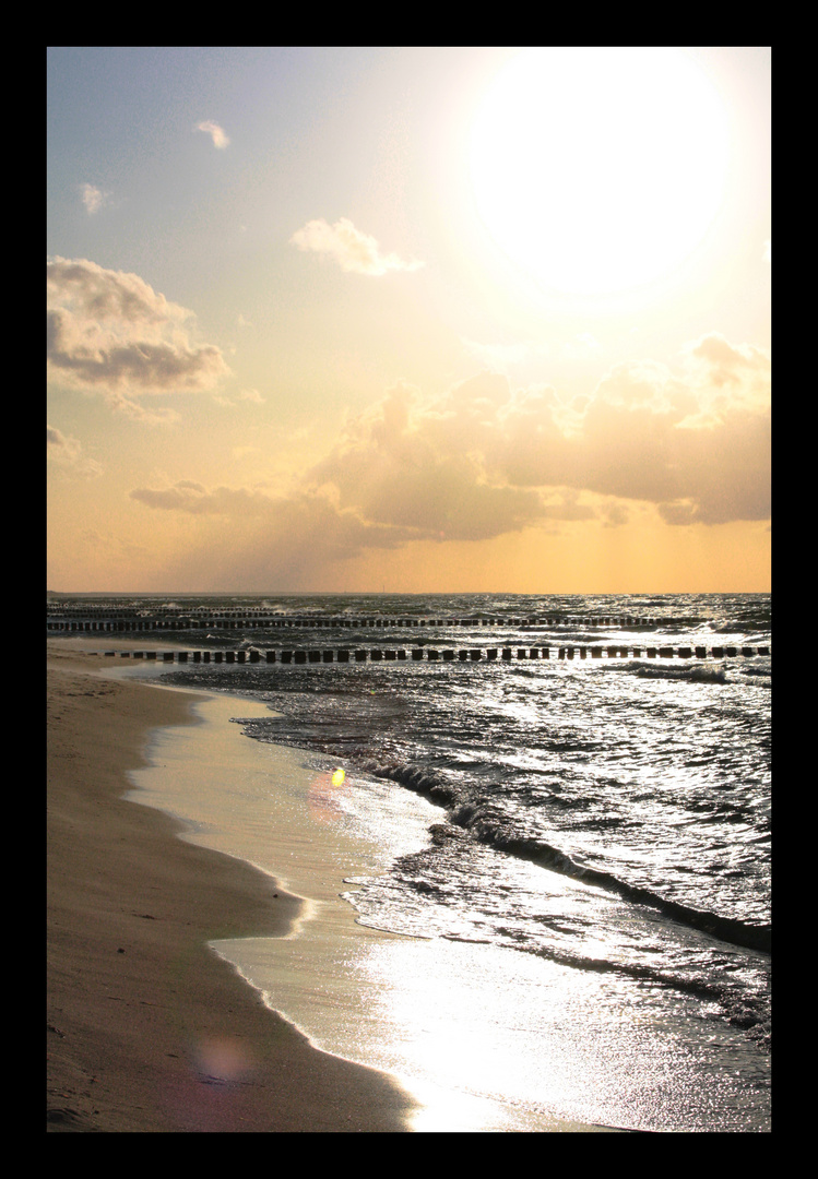 Abendhimmel am Strand von Zingst