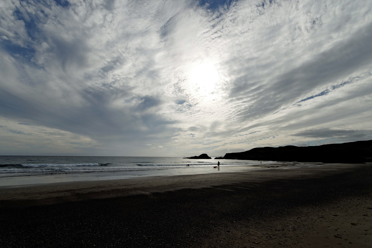 Abendhimmel an der Atlantikküste von Süd-Irland