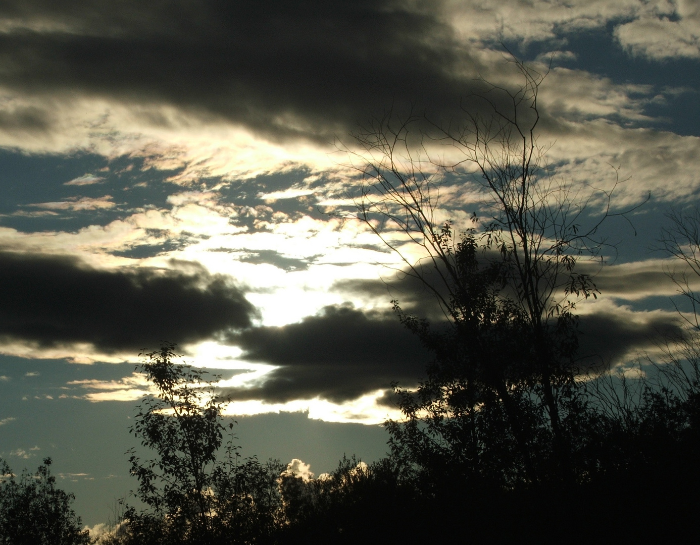 Abendhimmel bei Dawson City