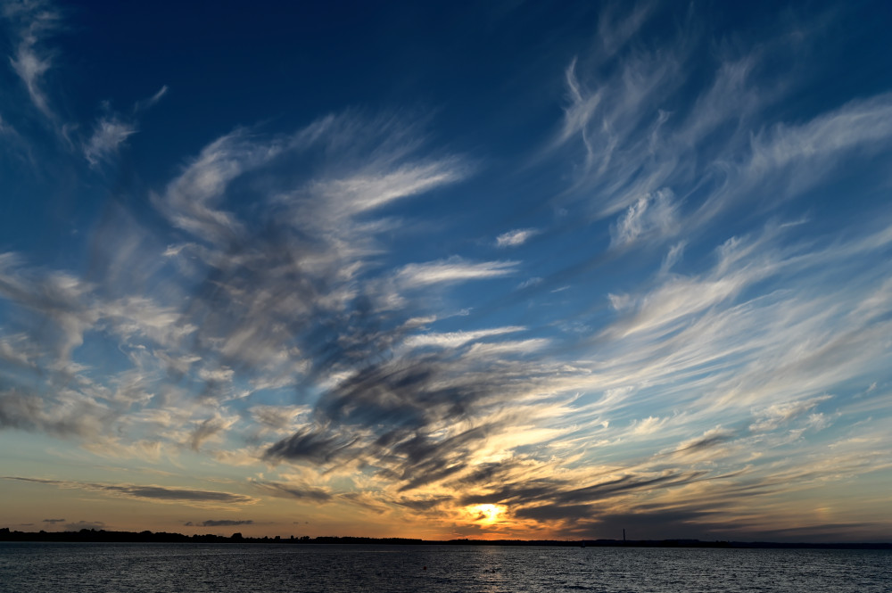 Abendhimmel bei Kalö