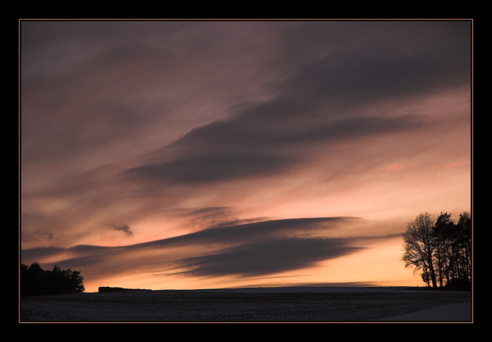 Abendhimmel bei Rauschenberg