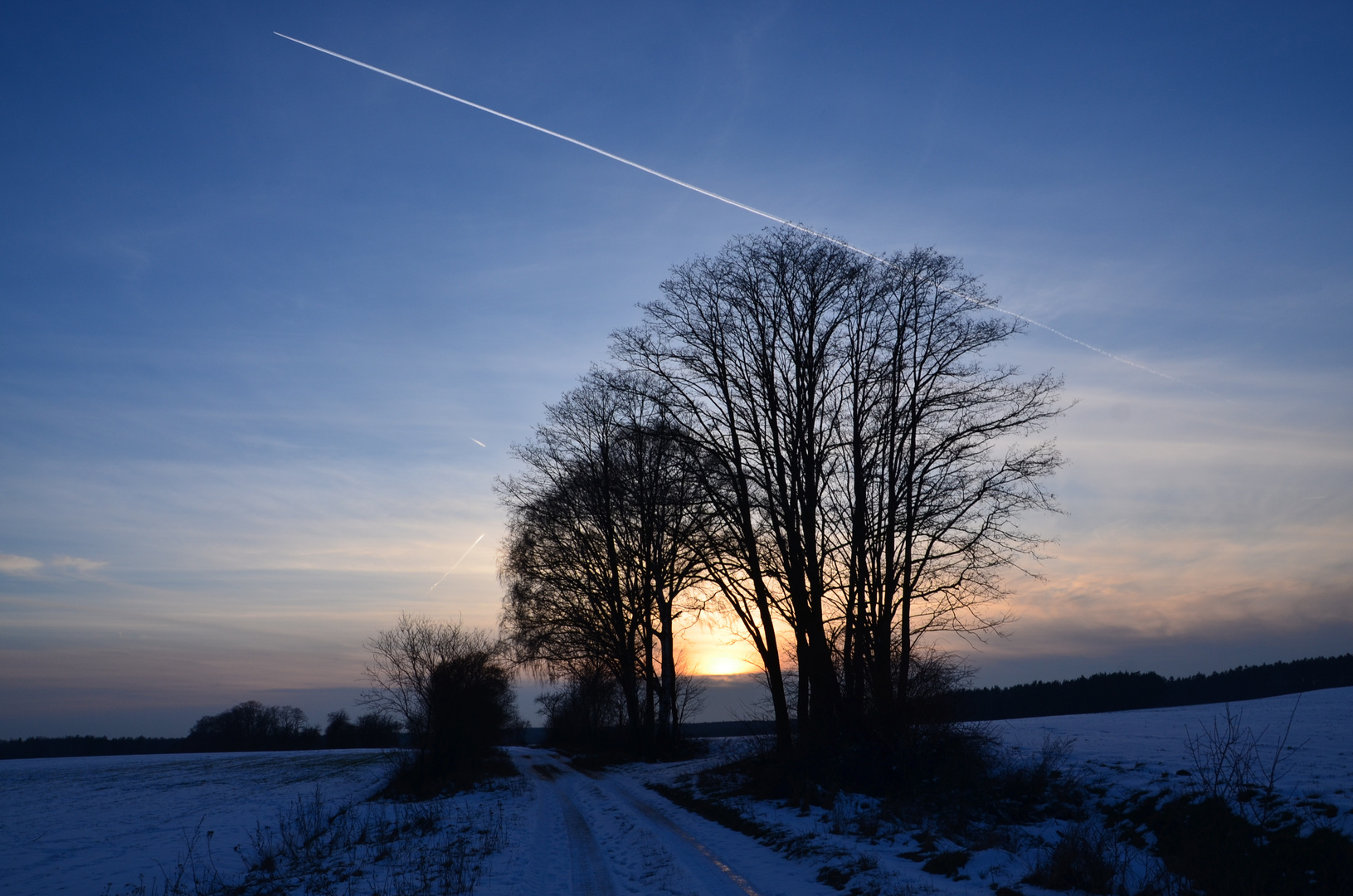 Abendhimmel bei Sackwitz