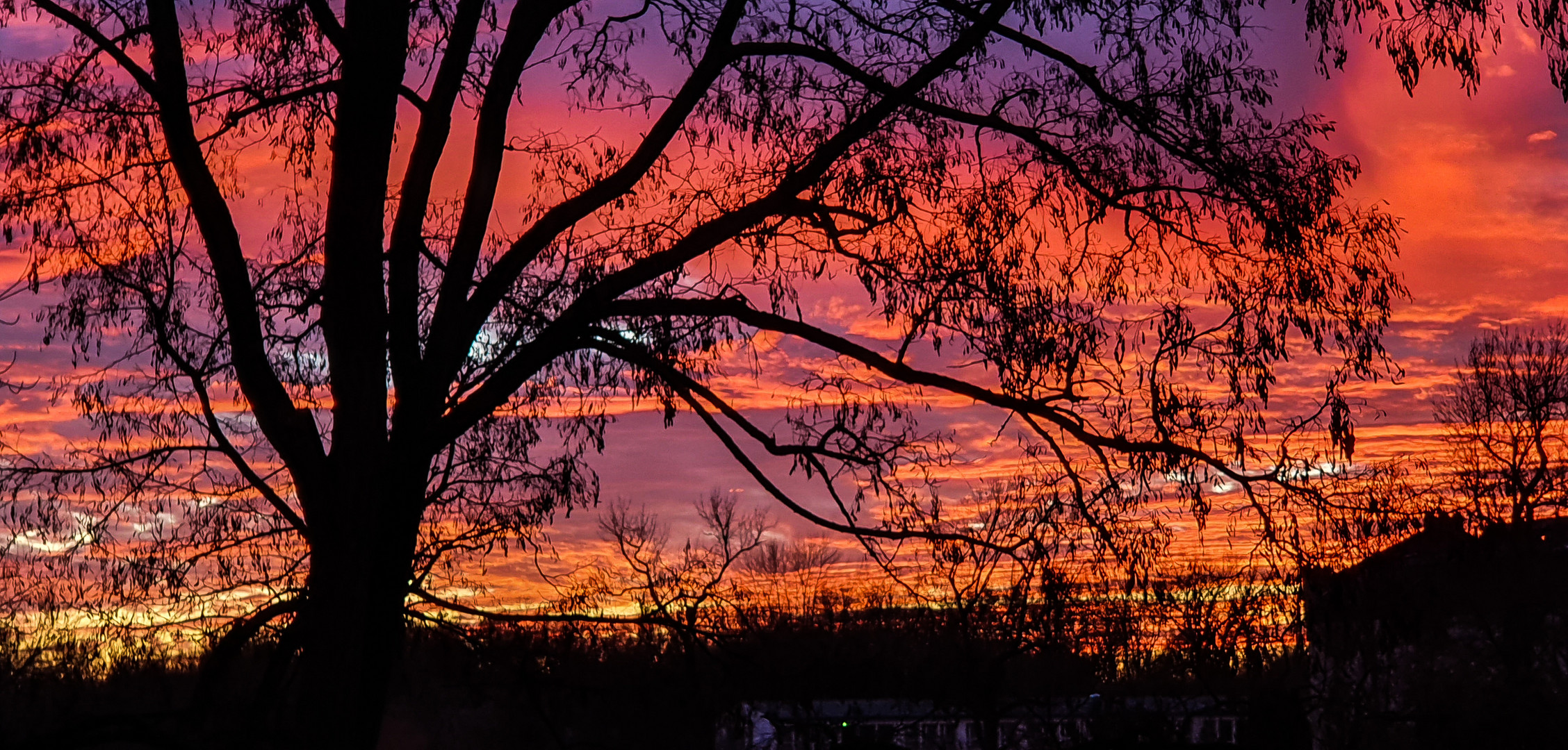 Abendhimmel bei Sonnenuntergang 