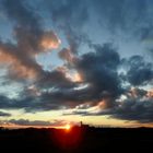 Abendhimmel beim Kloster Andechs