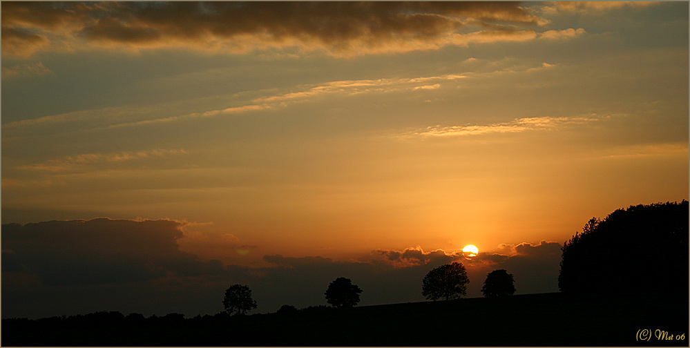 Abendhimmel / coucher du soleil