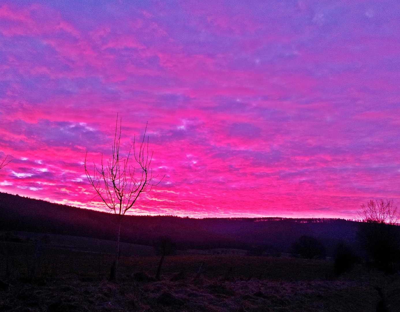 Abendhimmel Frühling 2015