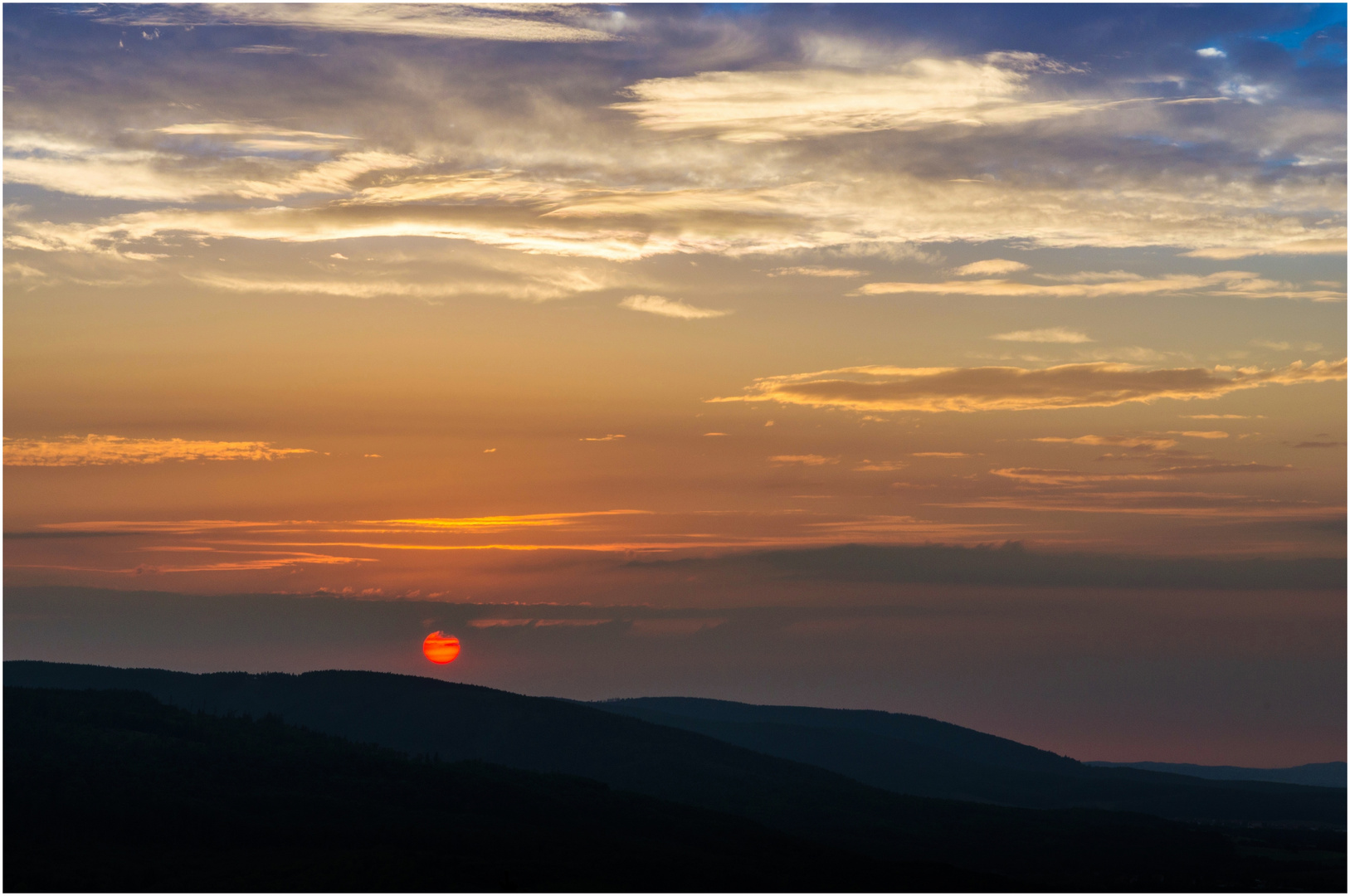 Abendhimmel im Harz