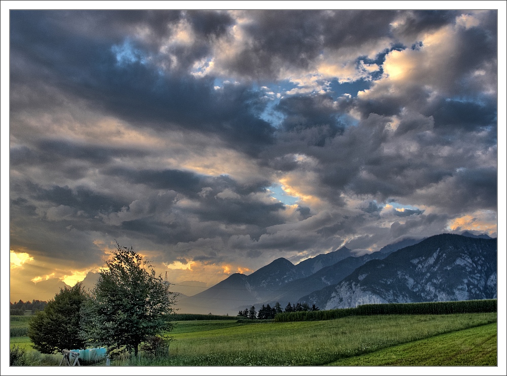 Abendhimmel im Inntal