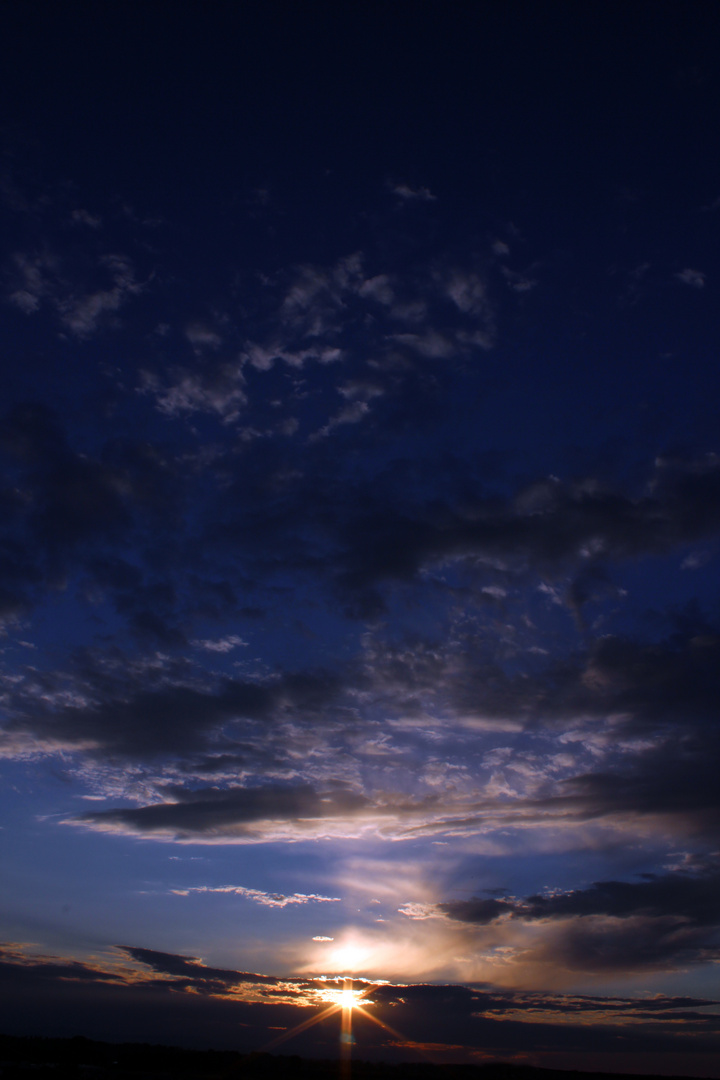 Abendhimmel im Juli