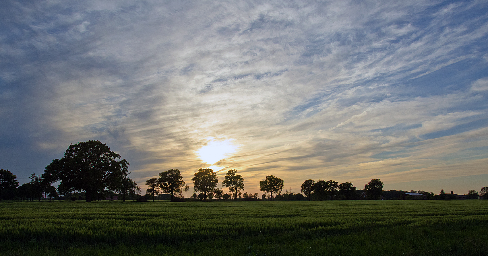 Abendhimmel im Münsterland