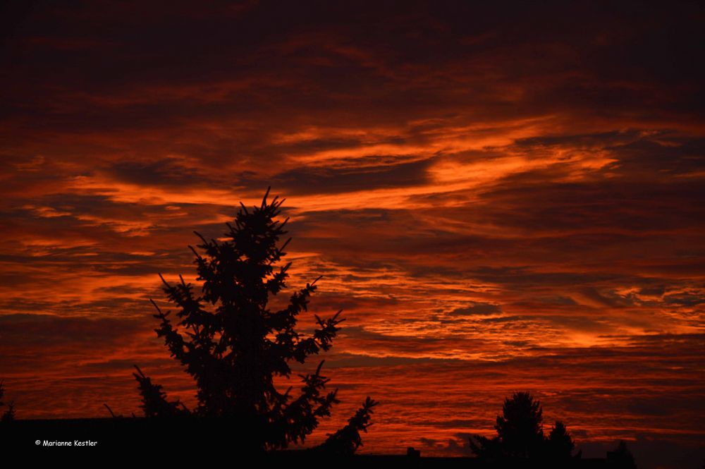 Abendhimmel im Oktober