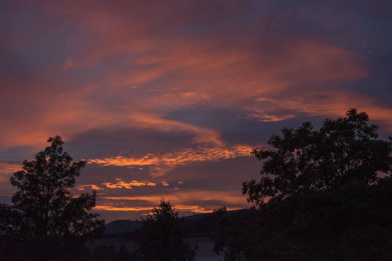 Abendhimmel im Sauerland