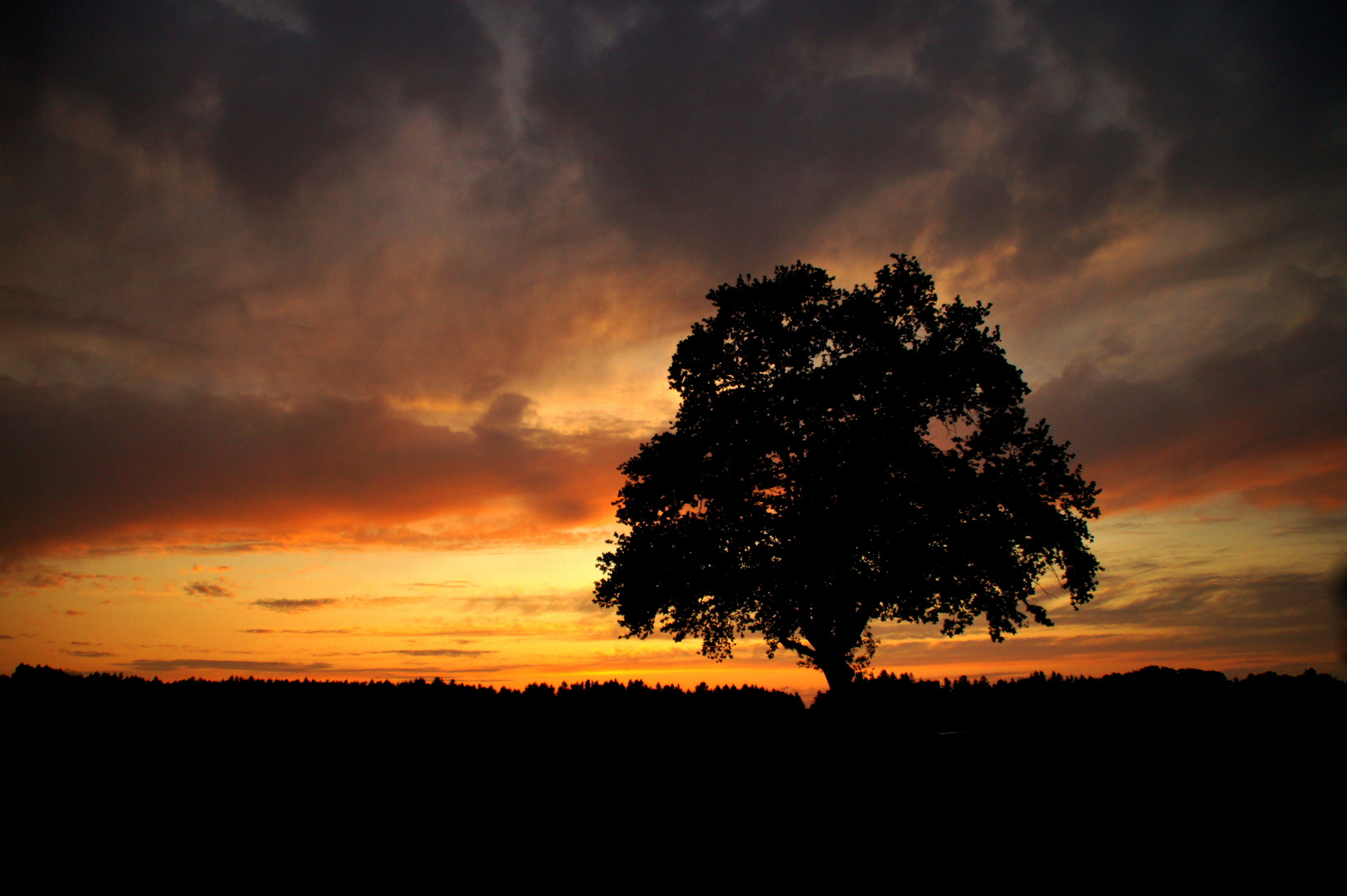 Abendhimmel im Sonnenuntergang