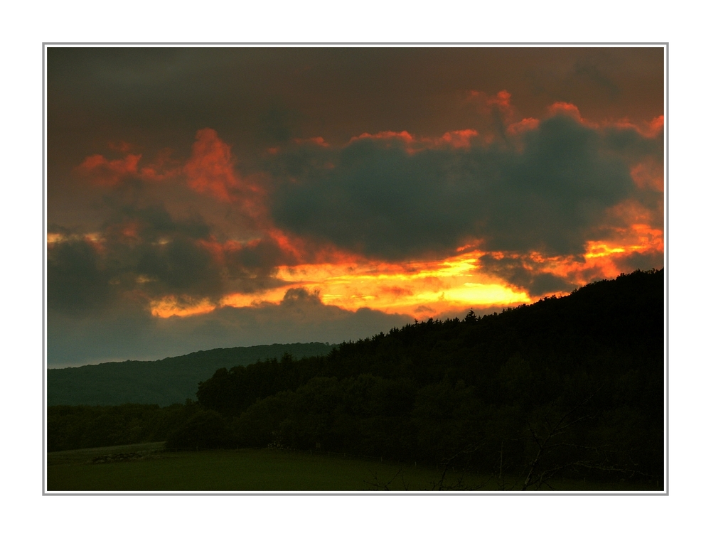 Abendhimmel im späten August