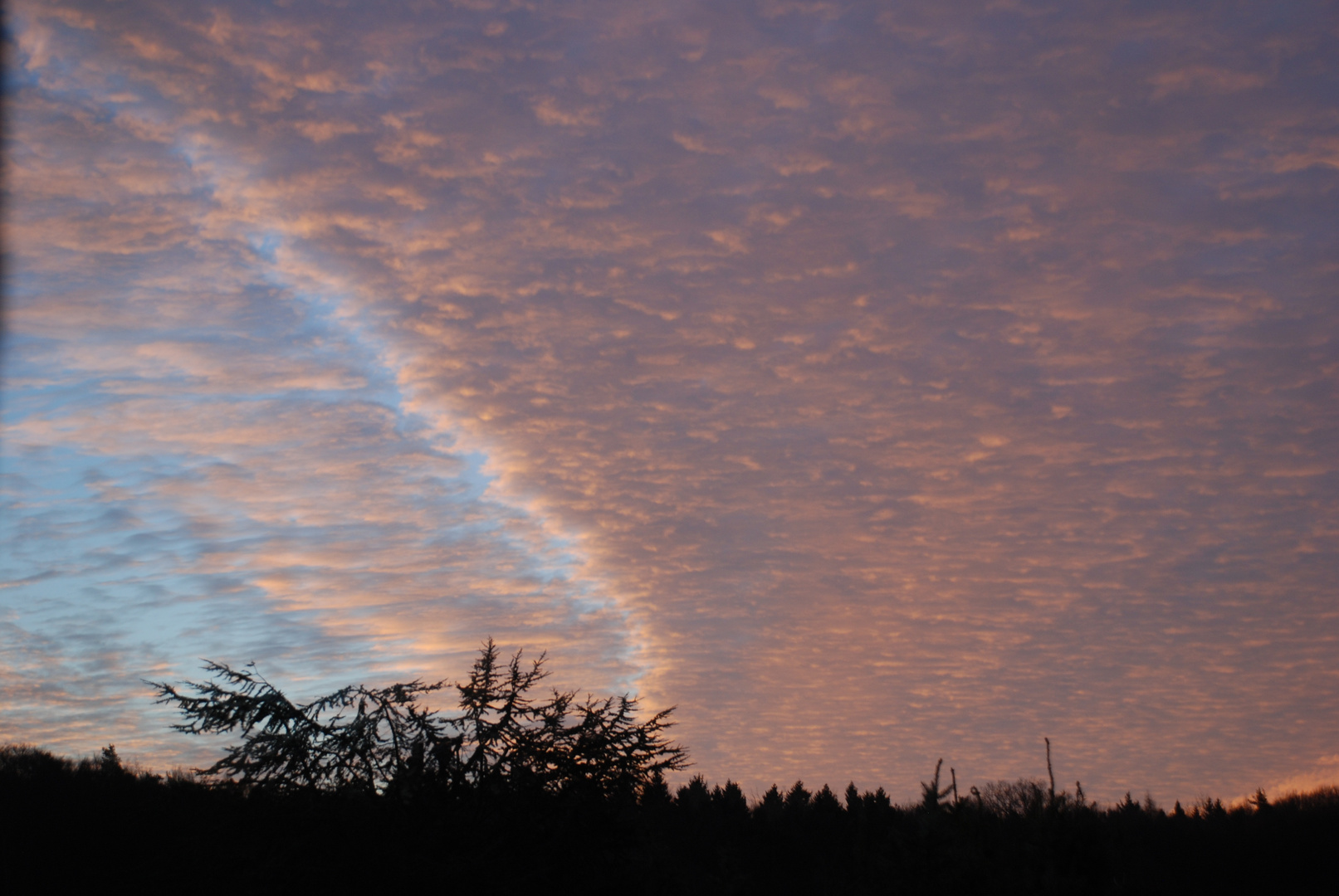 Abendhimmel im Süden Hamburgs