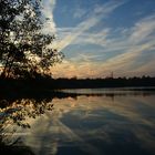 Abendhimmel im Teich