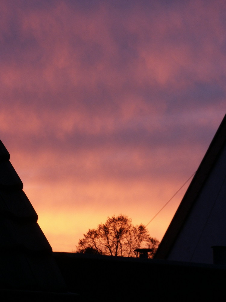 Abendhimmel im Vorgebirge