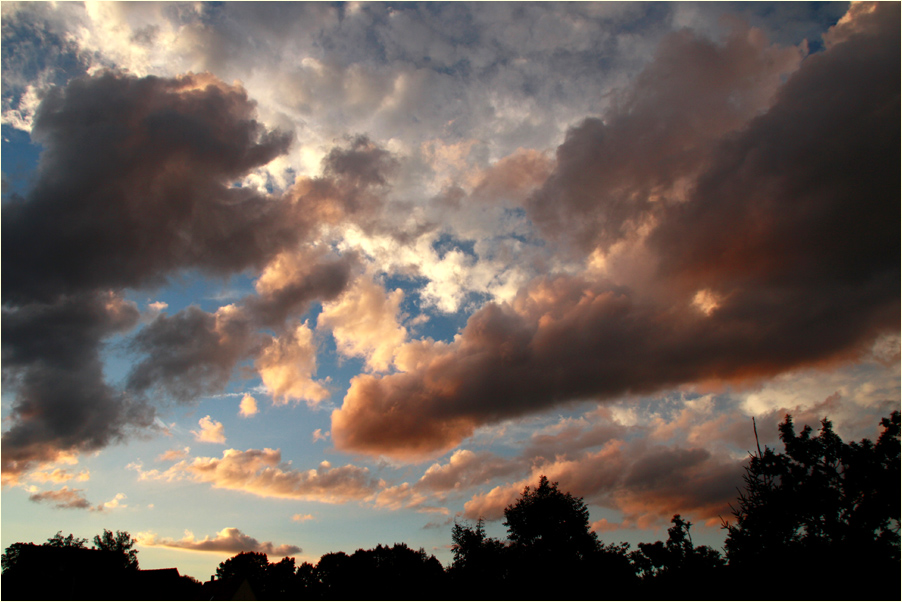 Abendhimmel in allen Farben