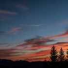 Abendhimmel in den Bergen