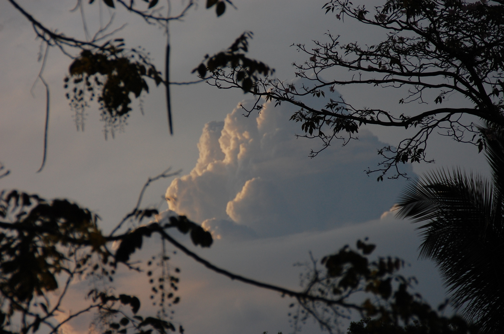 Abendhimmel in Kandy