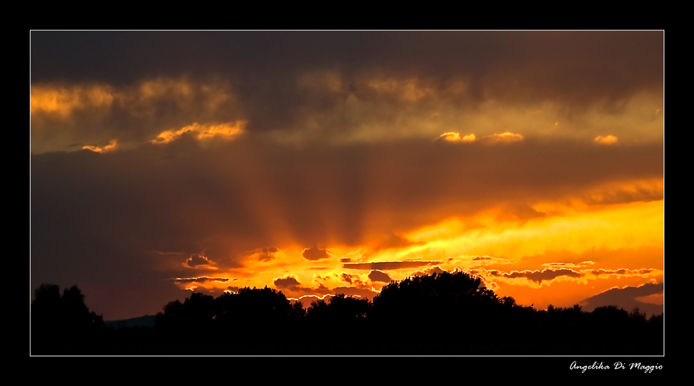 Abendhimmel in Lippe