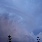 Abendhimmel in Münster-Gievenbeck nach dem Sturm