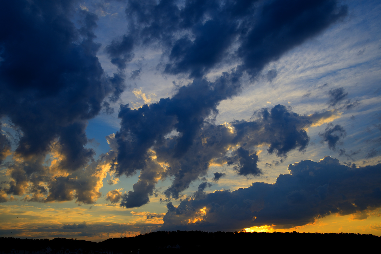 Abendhimmel in Nordhessen