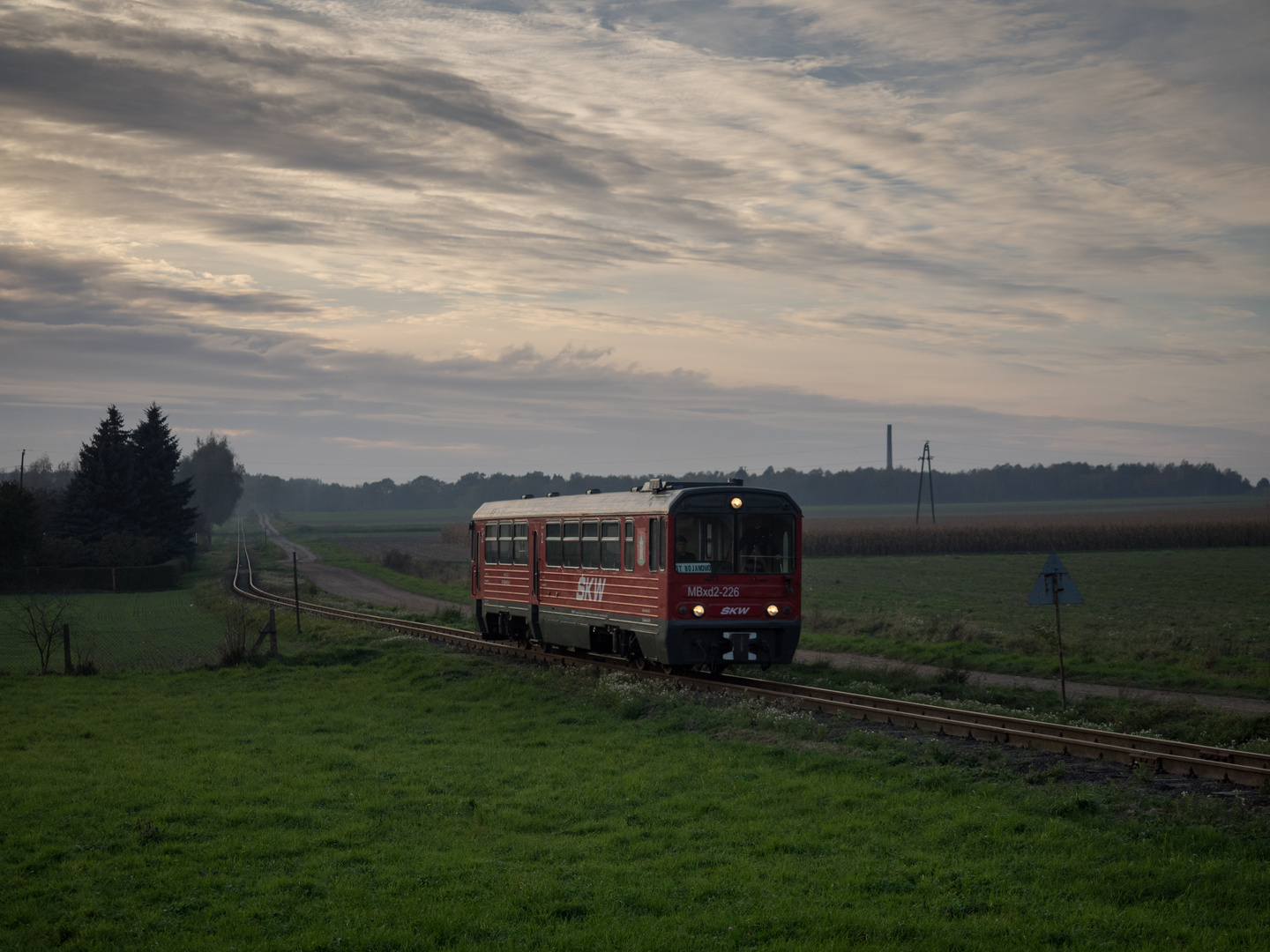 Abendhimmel in Robaczyn