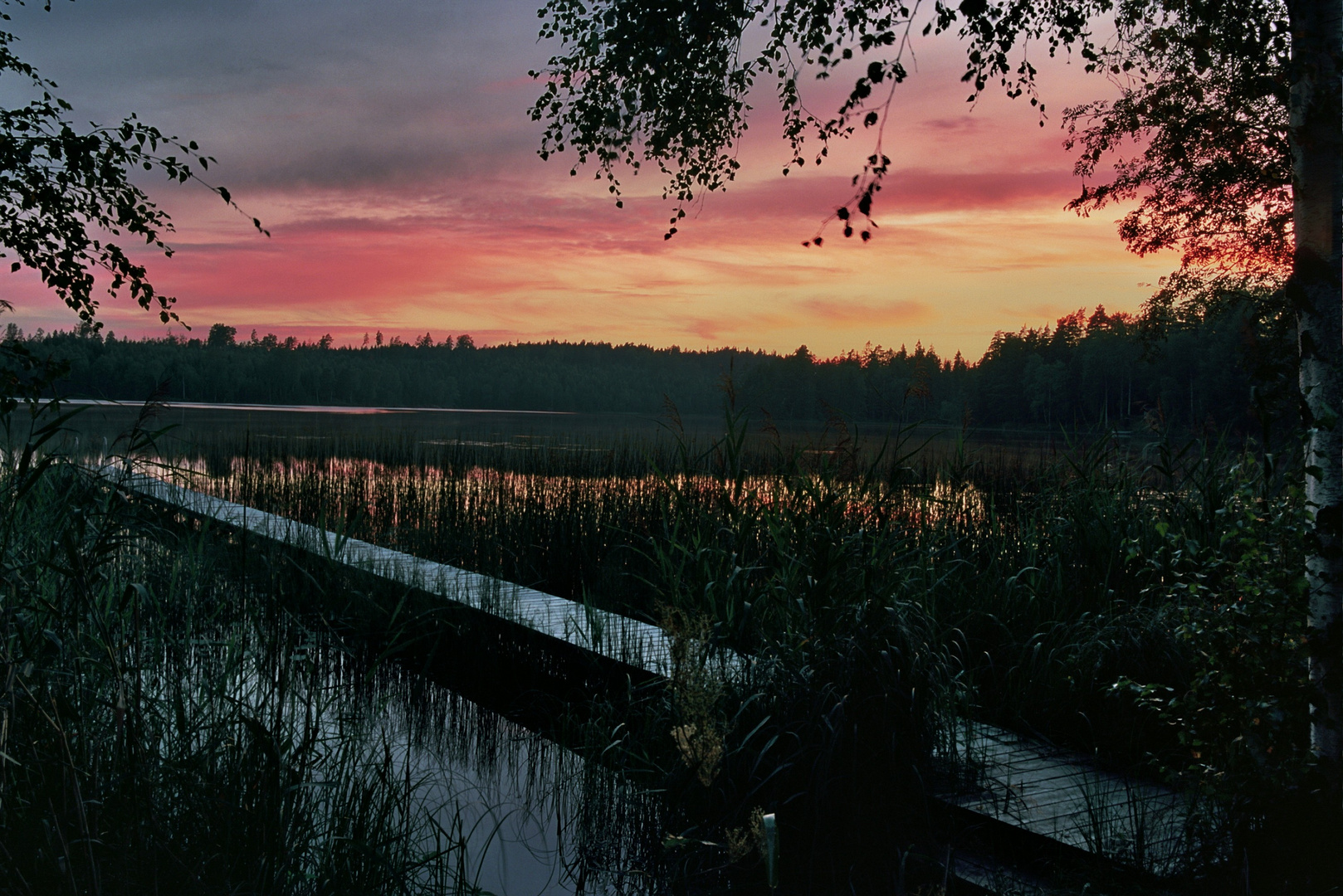 Abendhimmel in Schweden