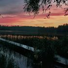 Abendhimmel in Schweden