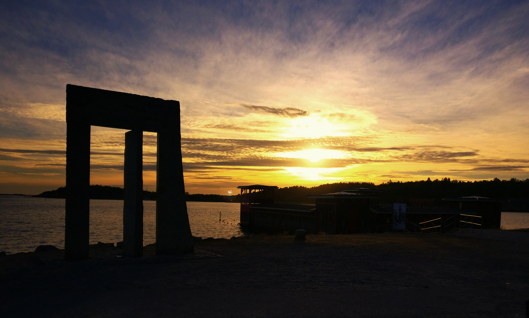 Abendhimmel in Strömstad (Schweden)