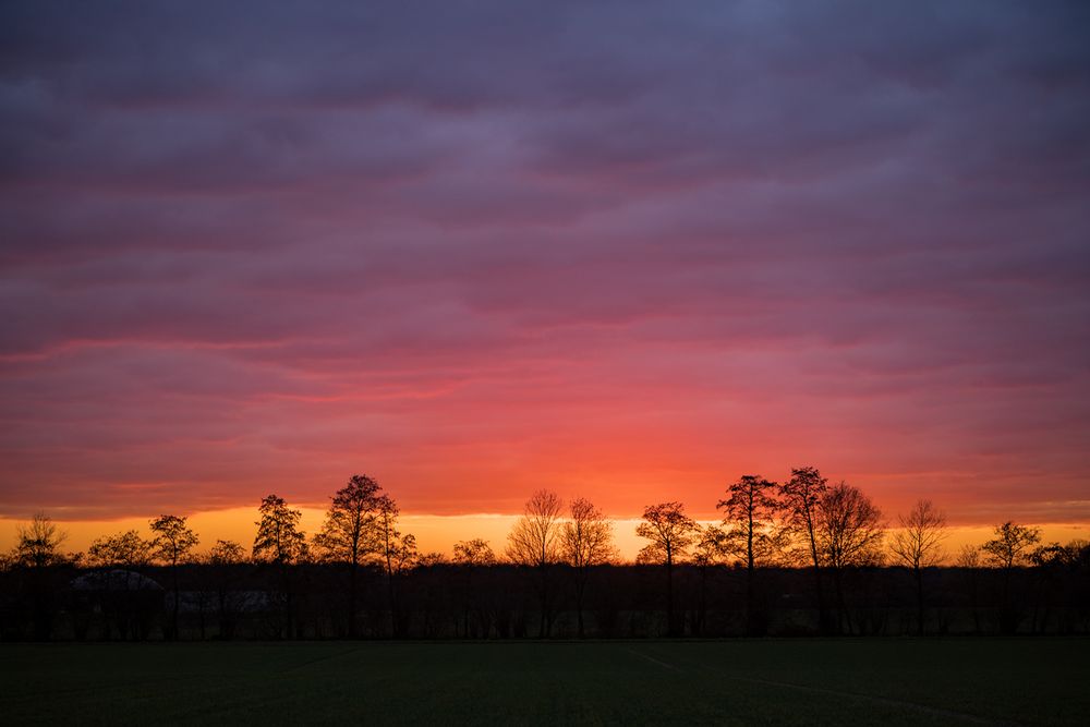 Abendhimmel kurz nach Sonnenuntergang 