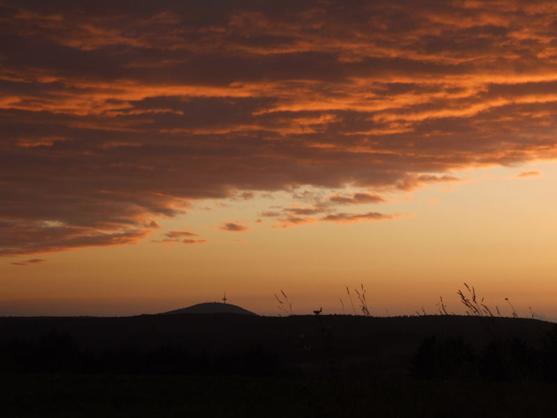 Abendhimmel kurz vor Sonnenuntergang