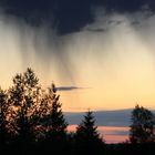 Abendhimmel mit Regenwolken