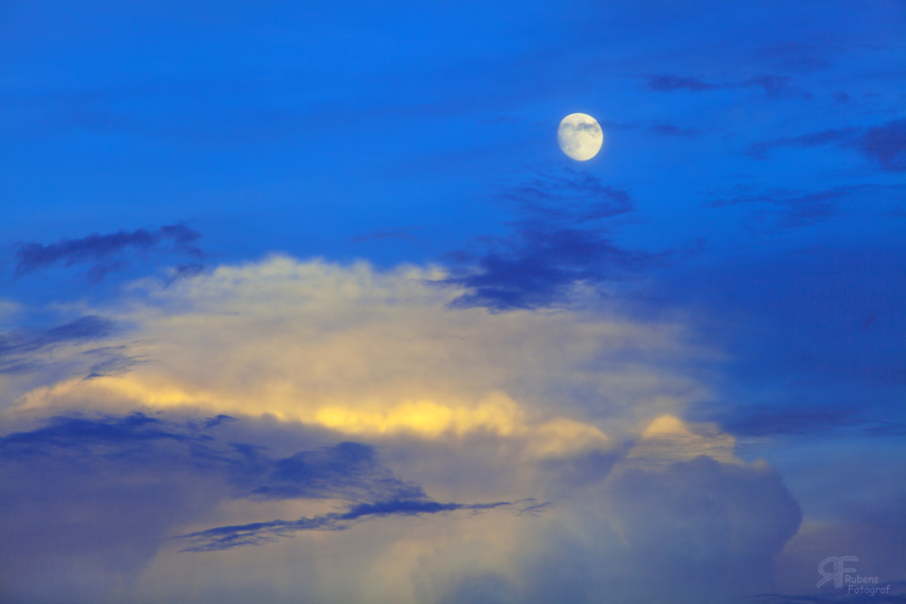 Abendhimmel (Mond) 2014-08-08