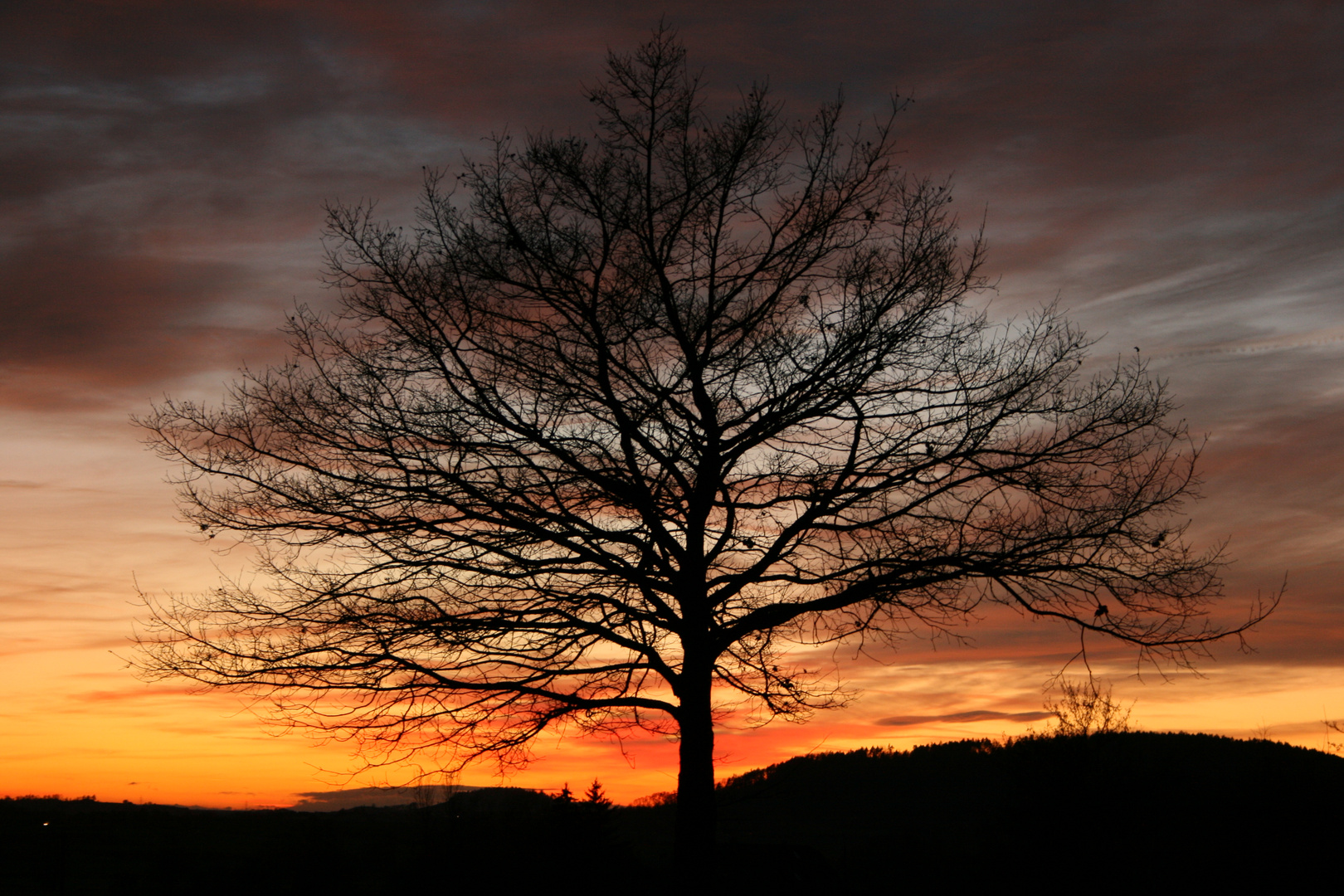 Abendhimmel nach dem Sonnenuntergang