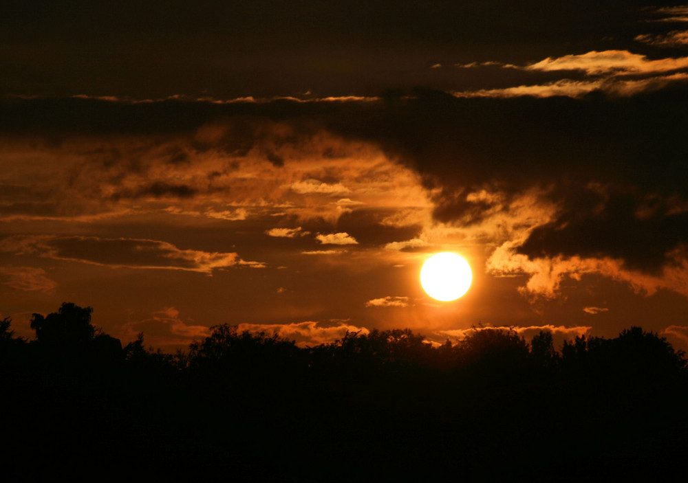 Abendhimmel nach Regenschauer