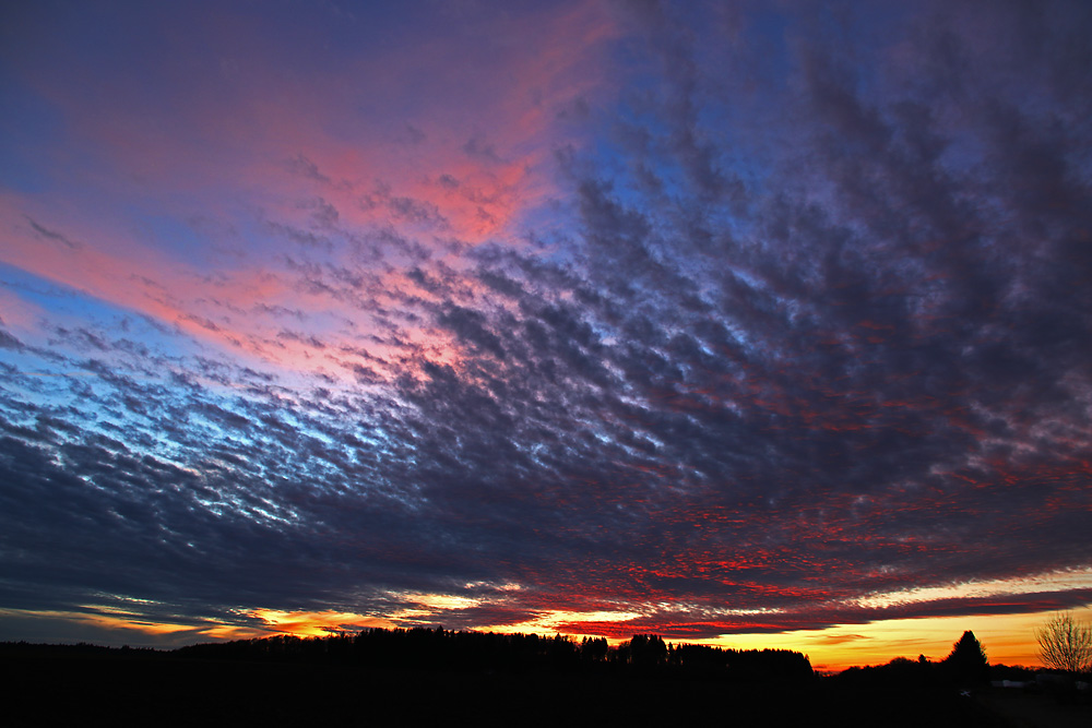 Abendhimmel nach Sonnenuntergang