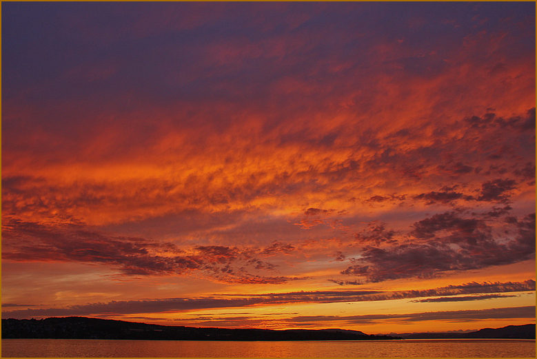 Abendhimmel orig. über dem Überlinger See