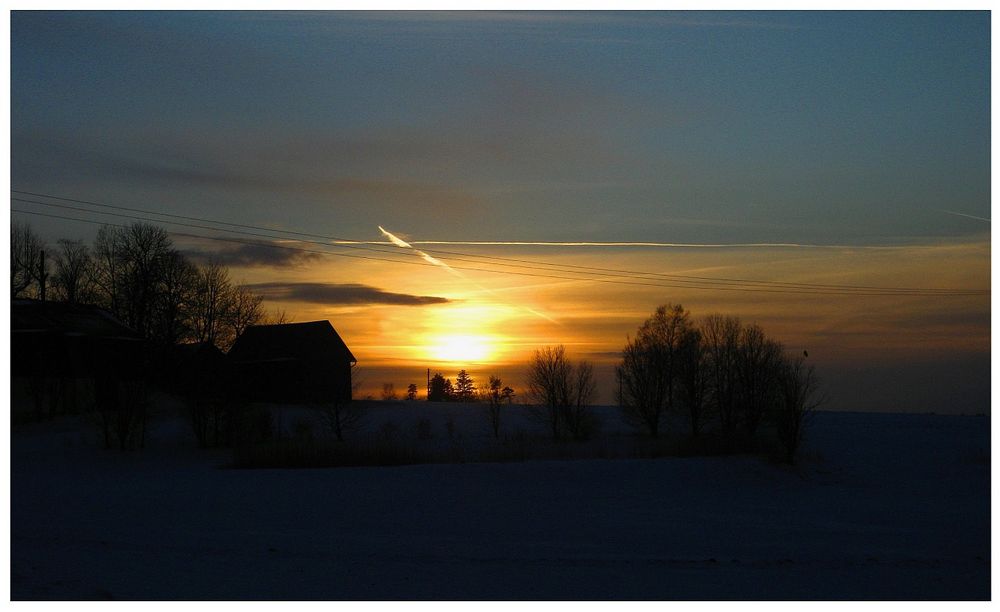 Abendhimmel über Albertsreuth