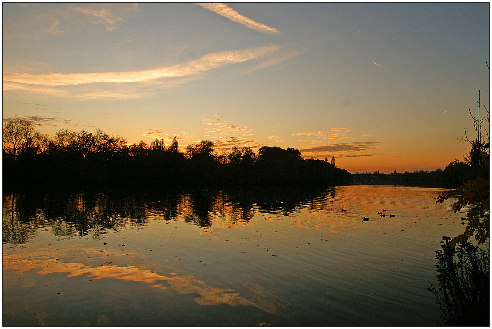 Abendhimmel über Aschaffenburg