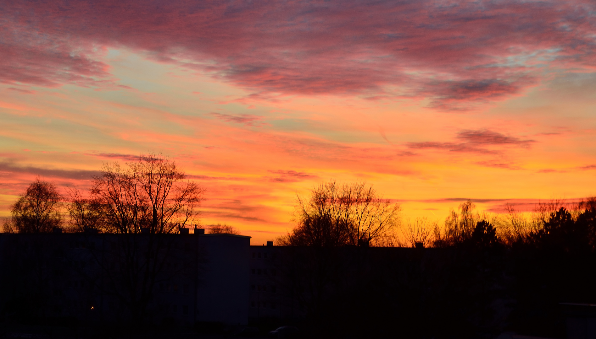 Abendhimmel über Bergkamen