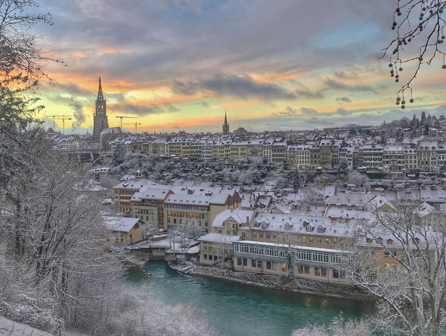 Abendhimmel über Bern